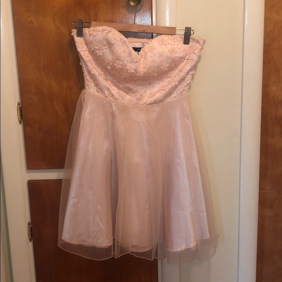 pastel pink homecoming dress